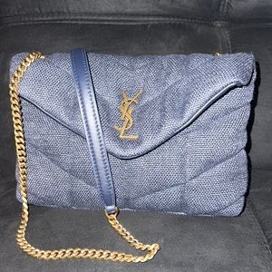 YSL Toy Puffer Mini Canvas Crossbody Bag